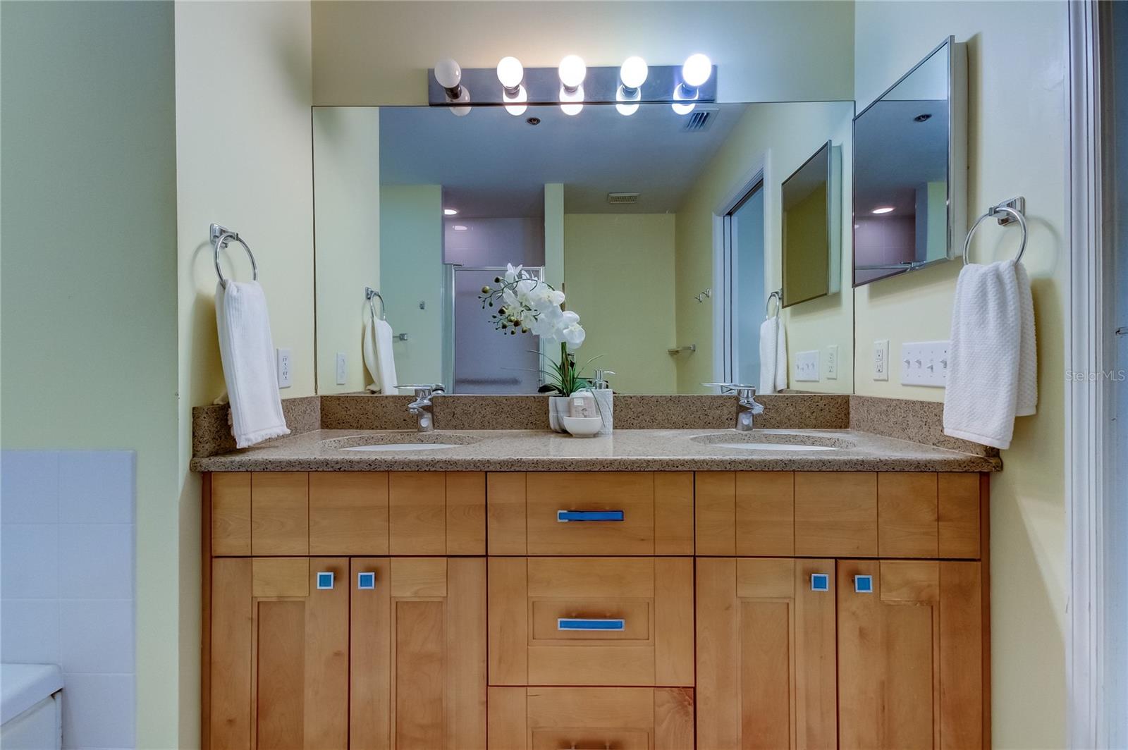 Vanity in primary bathroom.