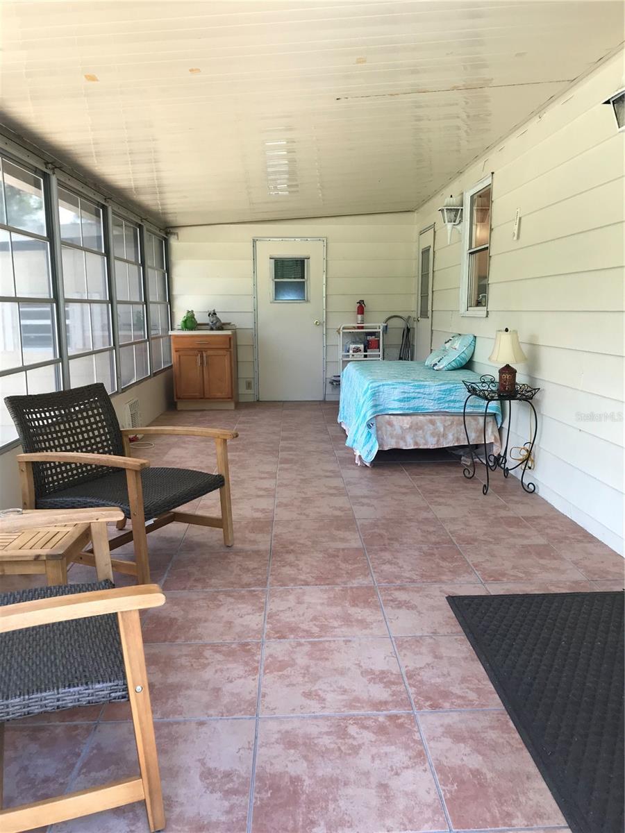 Nice Big Enclosed Back Porch with AC