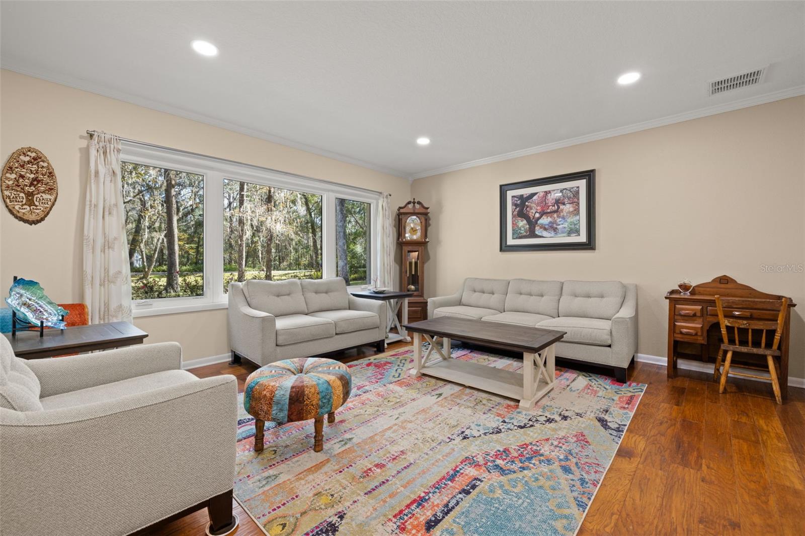 Wood Type Flooring in Formal Living Room