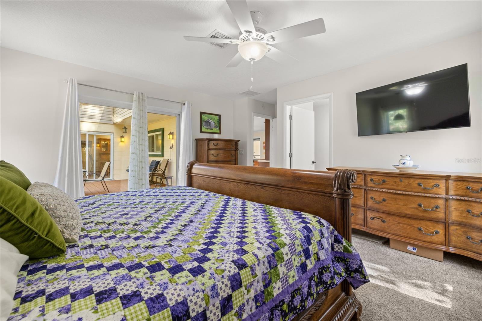 Ceiling Fan in Primary Bedroom