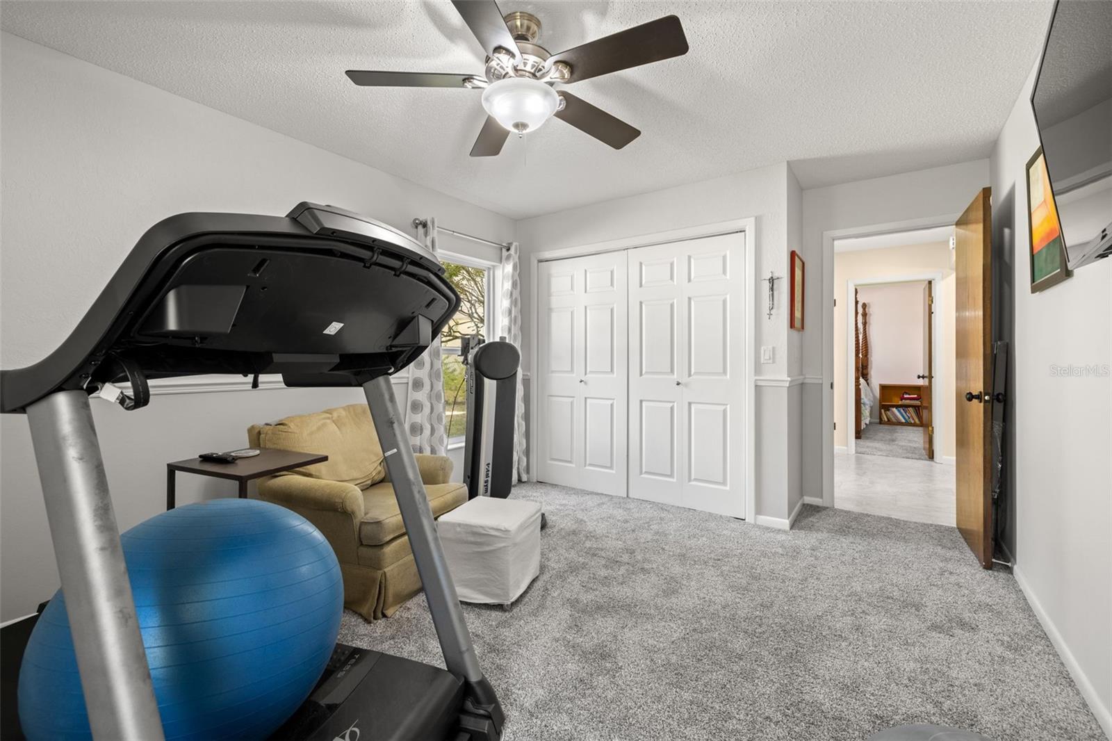 Bedroom #3 with Ceiling Fan