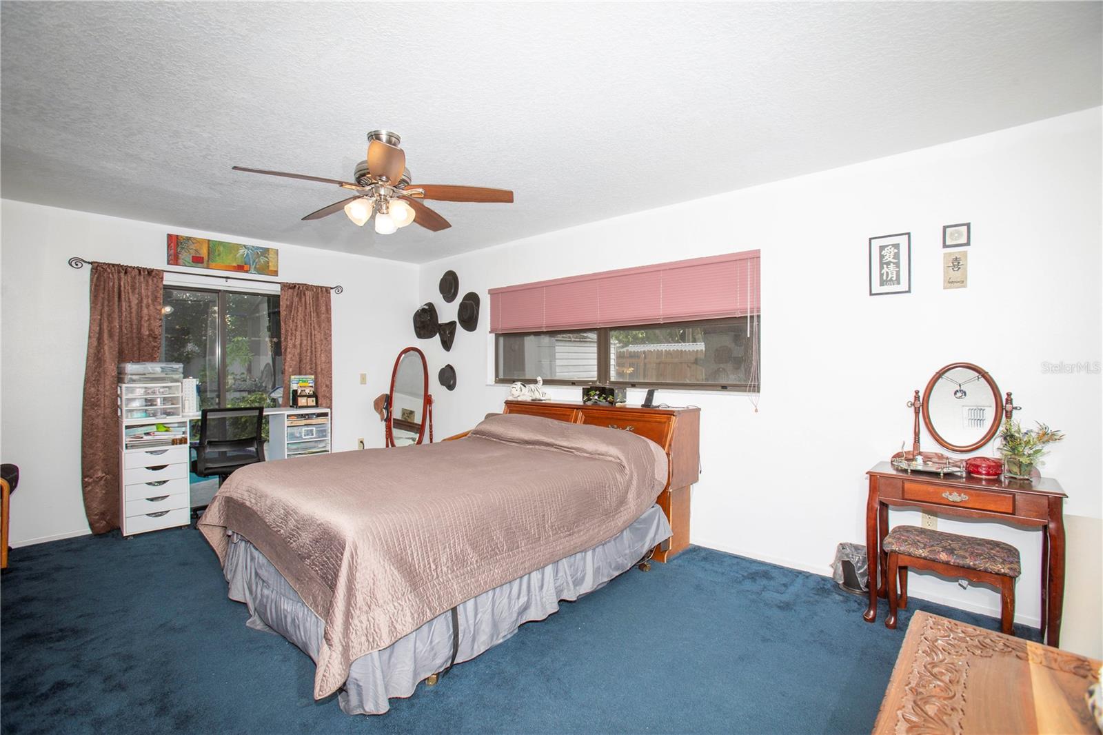 Master bedroom looking out onto the pool