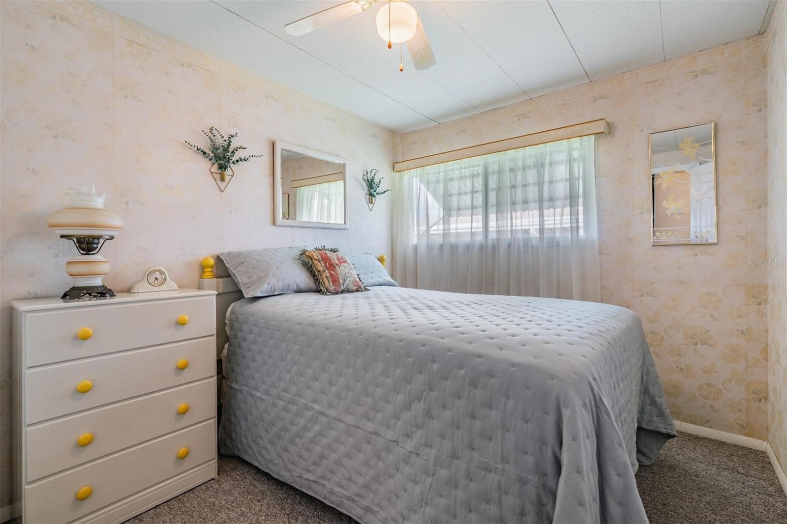 Inviting guest bedroom; your guests won't want to leave!