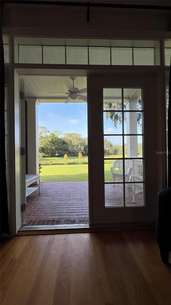 Living room French doors