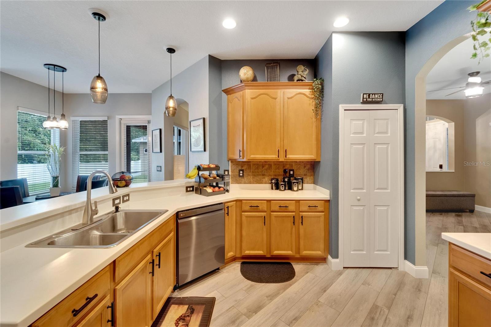 42" Wood Cabinets with Crown Molding.