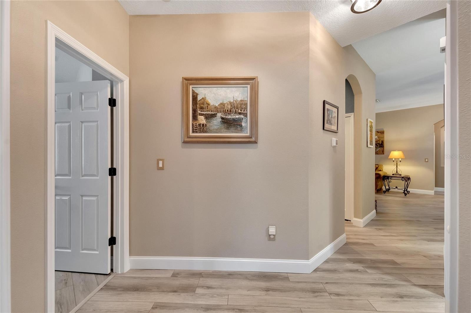 Hallway between bedrooms one and two.