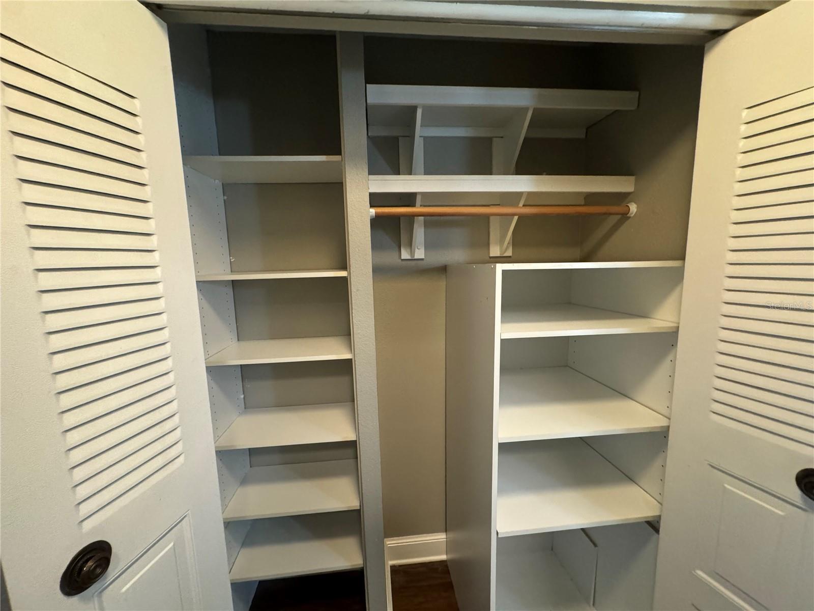 Hall storage closet