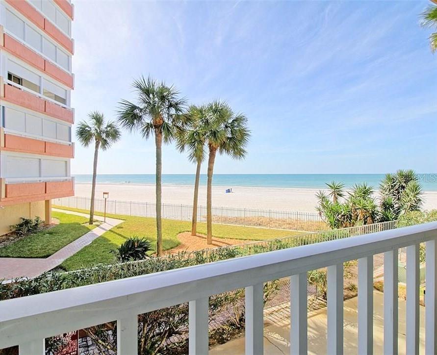 Beach view from balcony