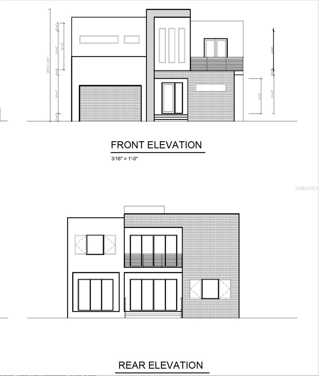 Front/ Rear Elevations