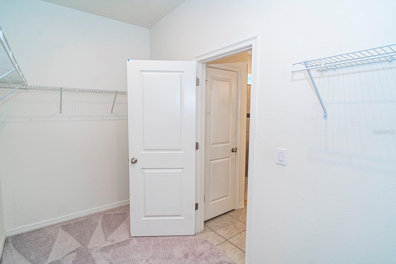 Generous Primary bedroom walk-in closet