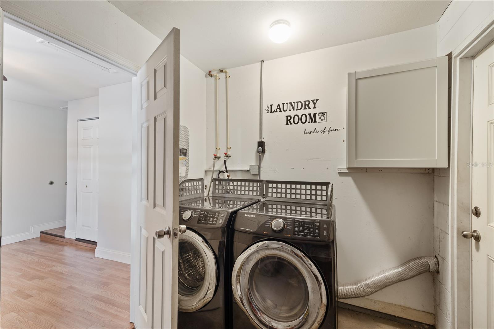 Laundry/storage room