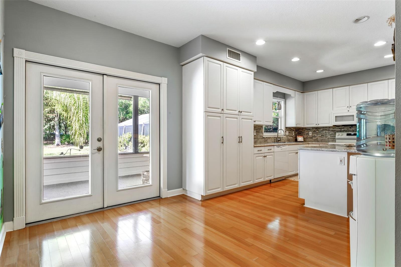 Pantry with pull out shelves