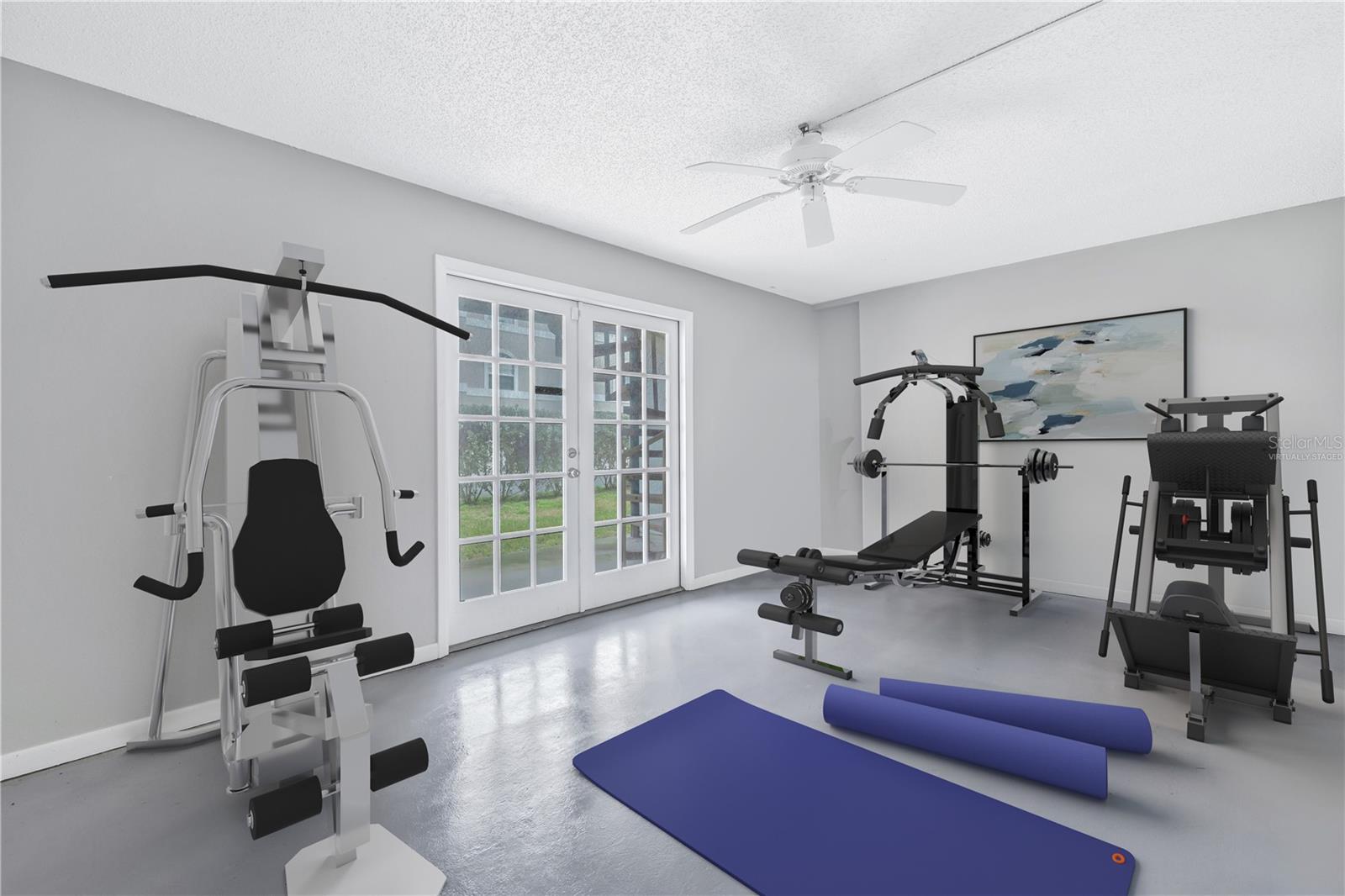 virtually staged, potential to use bonus room as a gym