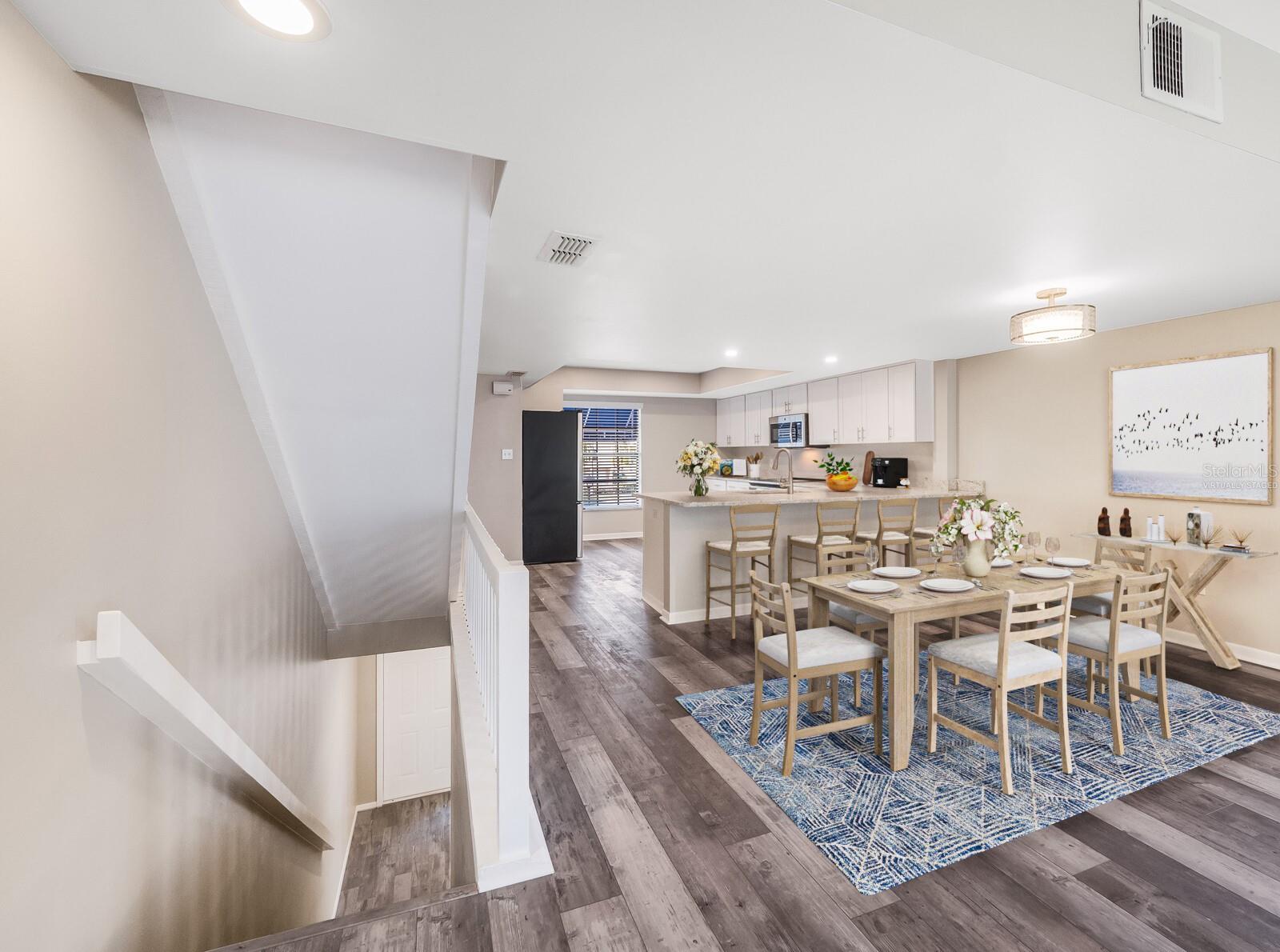 dining area - virtually staged