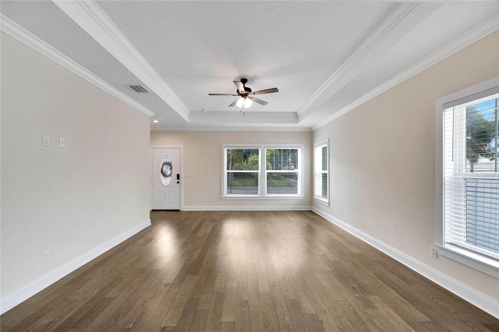 View from dining area to front of home