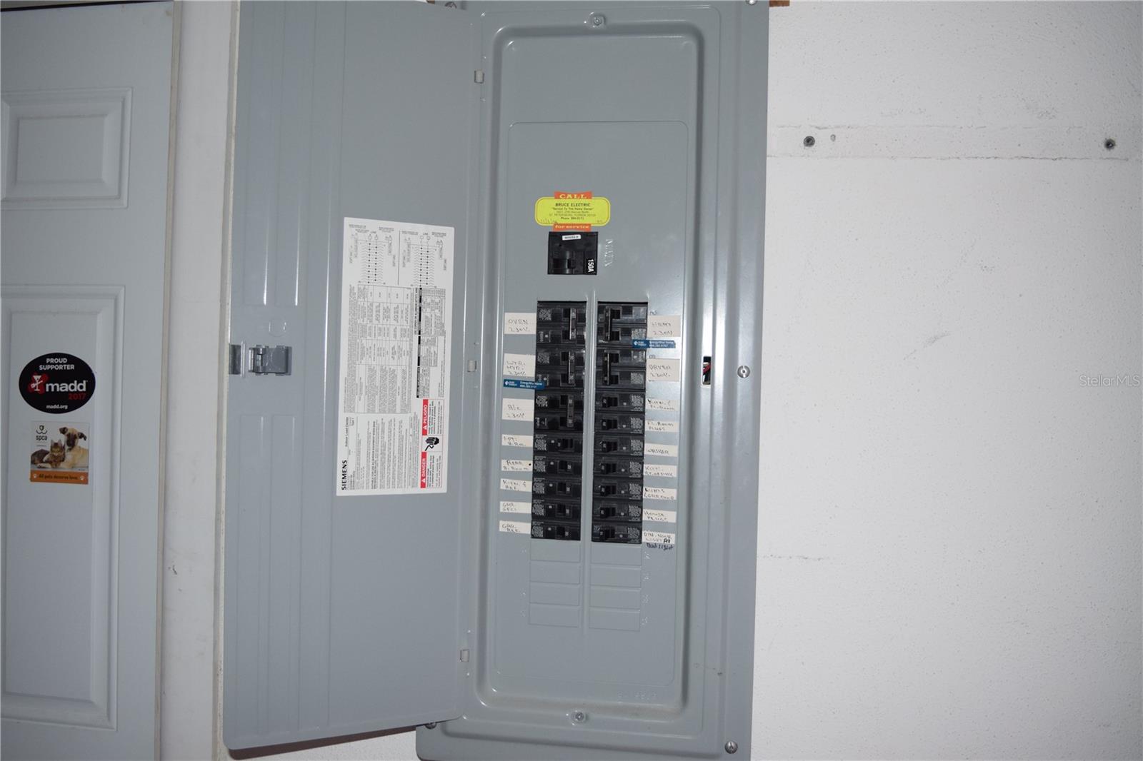 Updated electrical panel