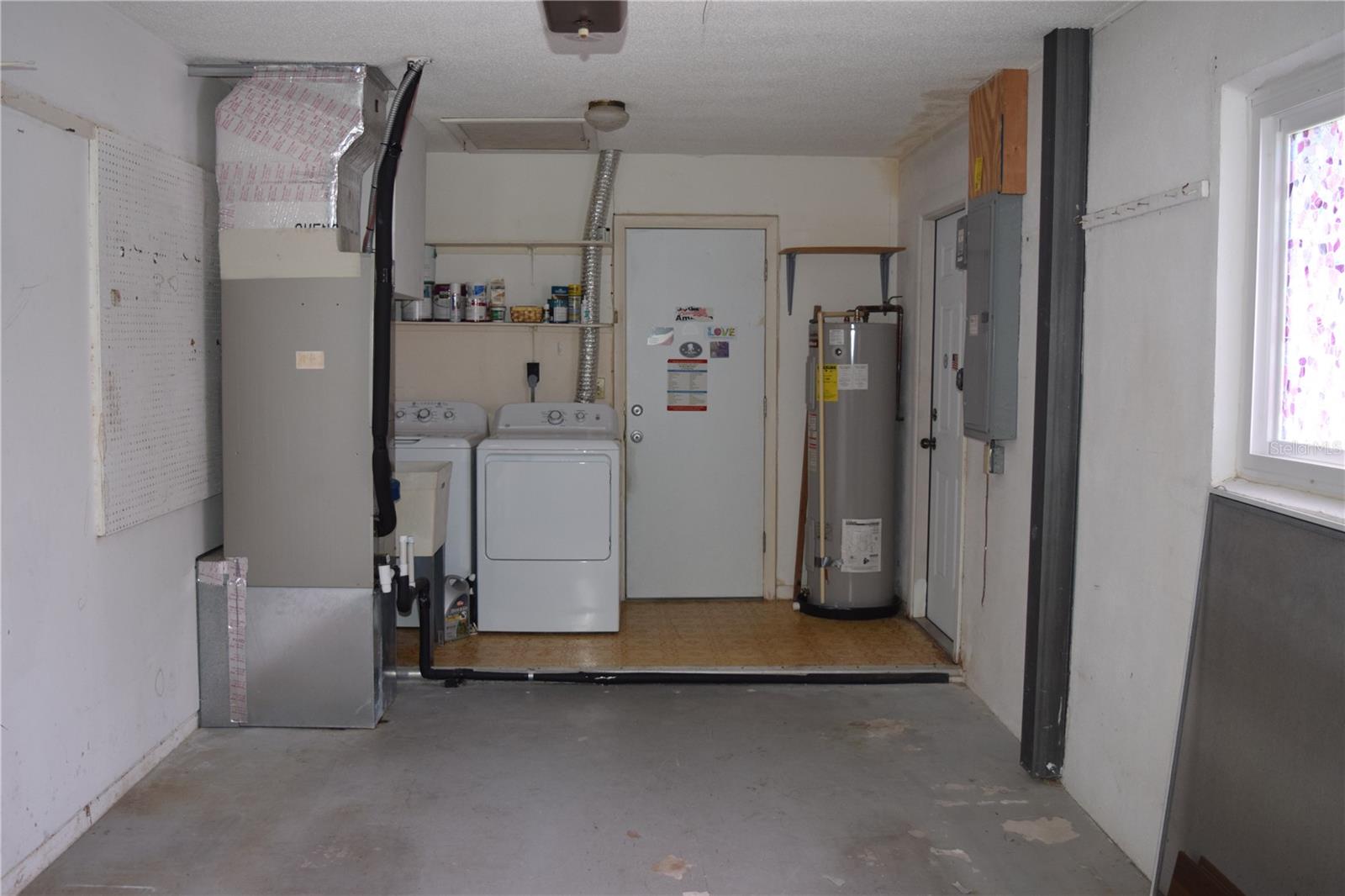 Garage view to kitchen  entry door