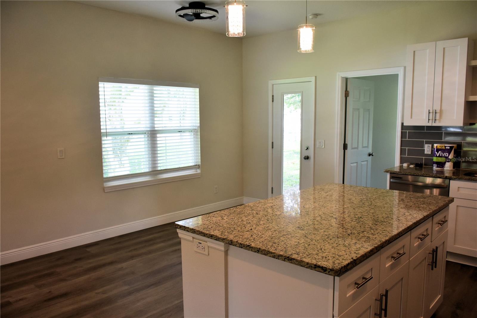 Dining area in the background