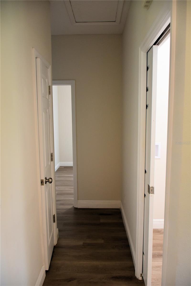 Hallway to secondary bedrooms