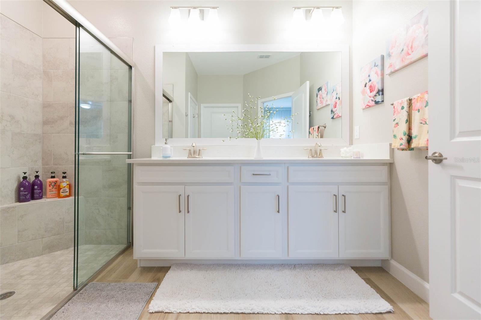 Dual Vanity in Master Bathroom