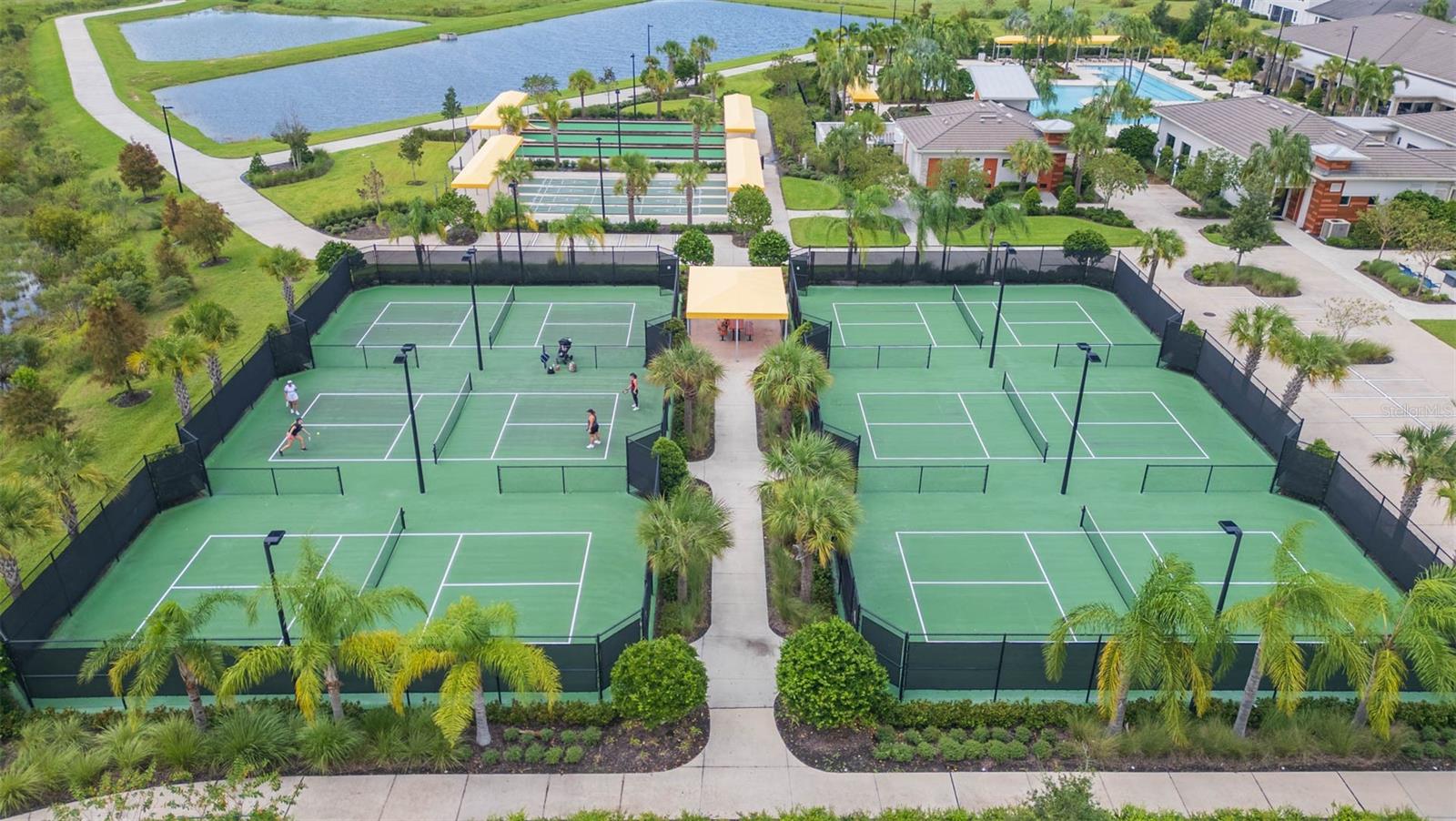 Pickleball courts at Clubhouse