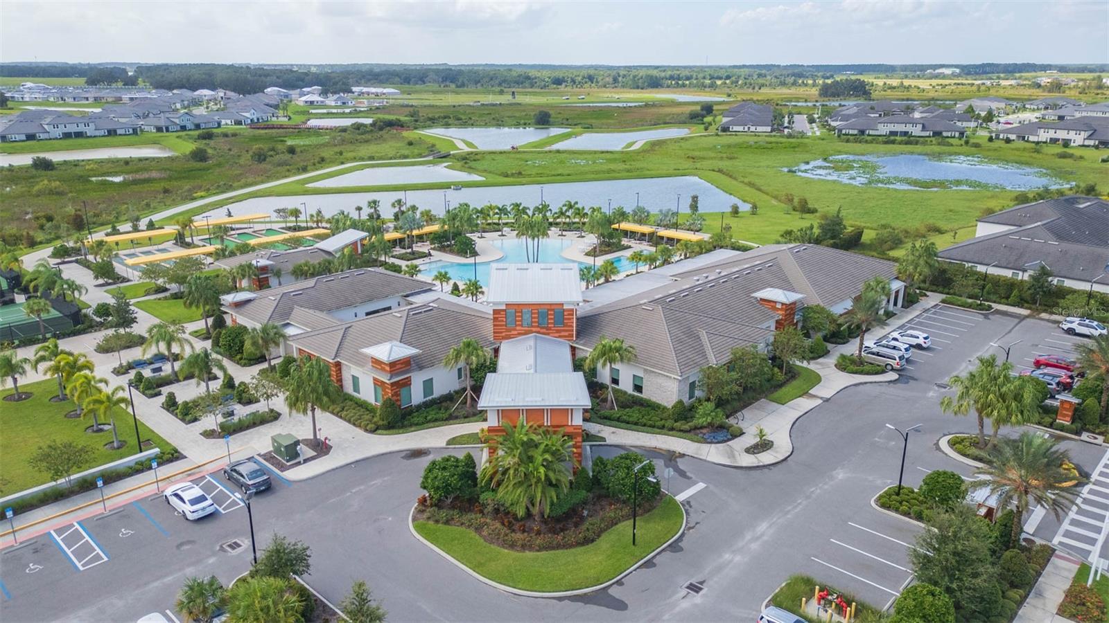 Aerial view of Clubhouse