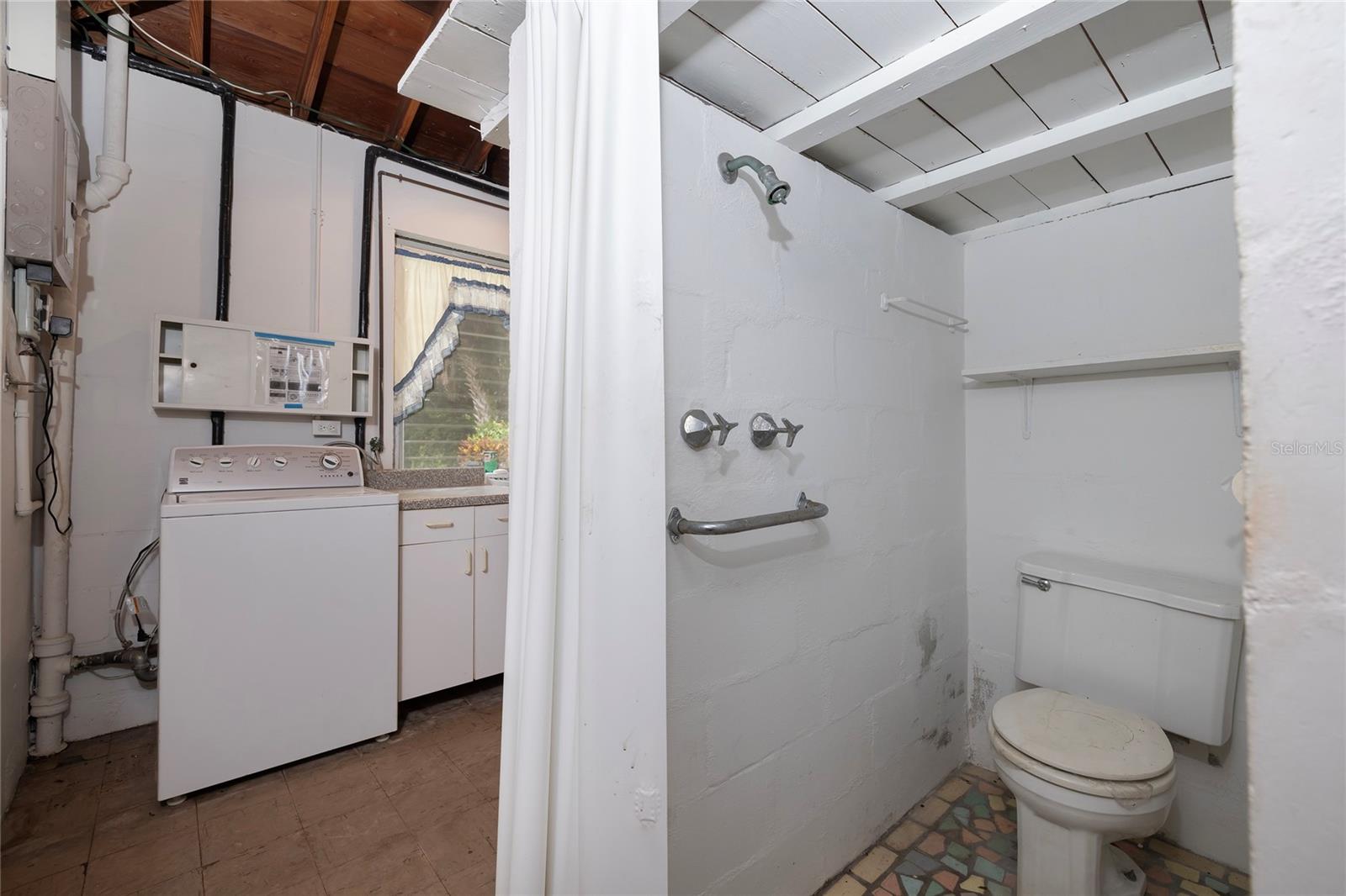 Garage Half-Bath and Laundry in Garage