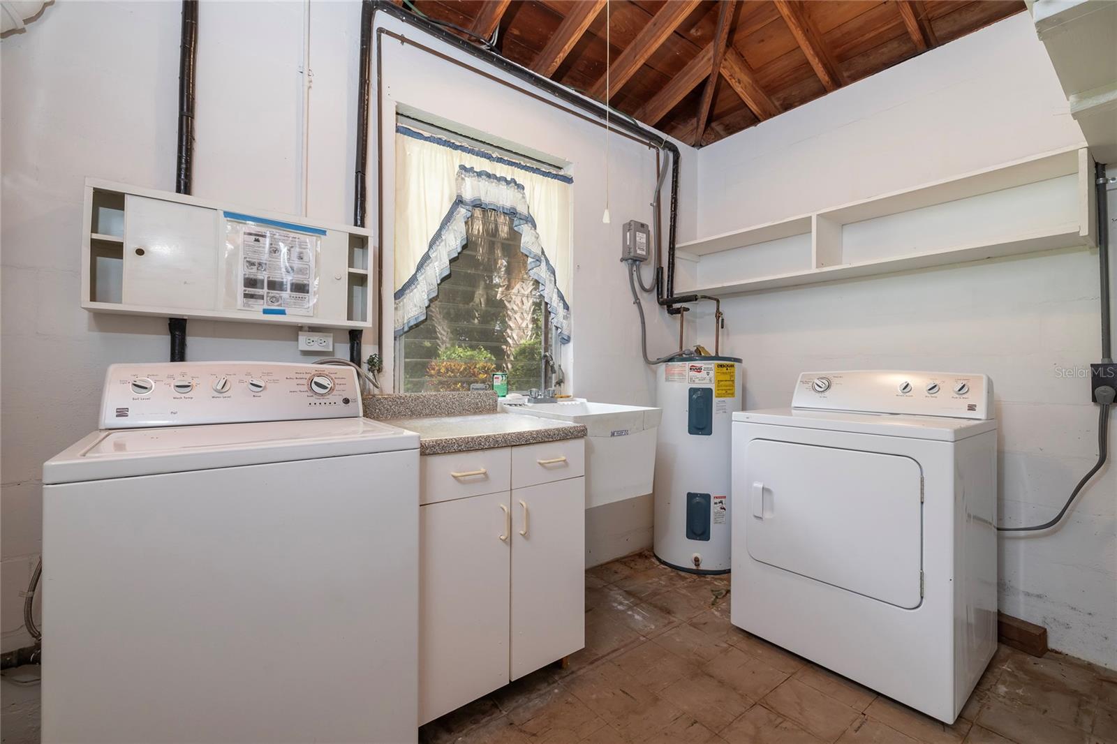 Laundry in Garage