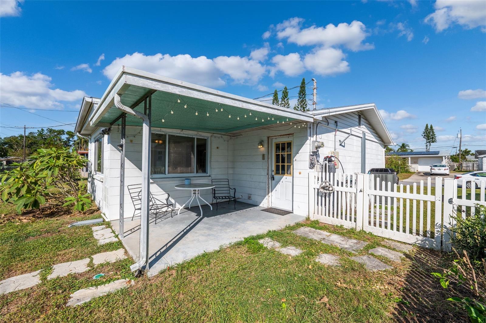 Covered back patio area is a great extra space!