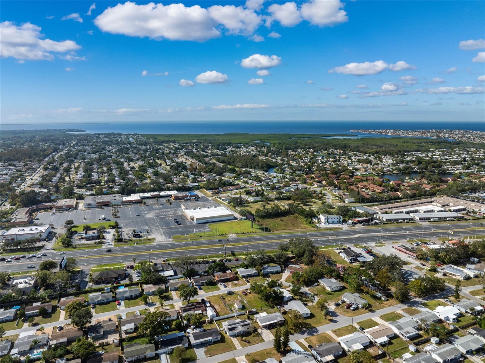 The neighborhood looking East to the Gulf