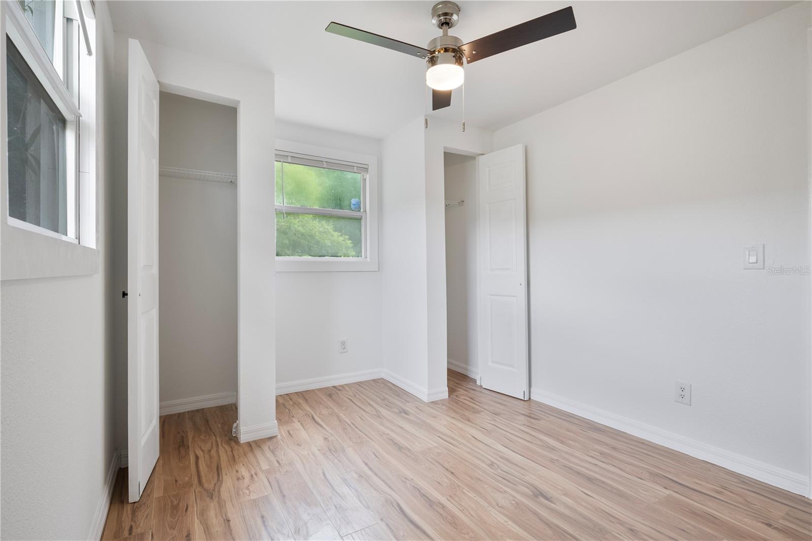 Bedroom 3 closets