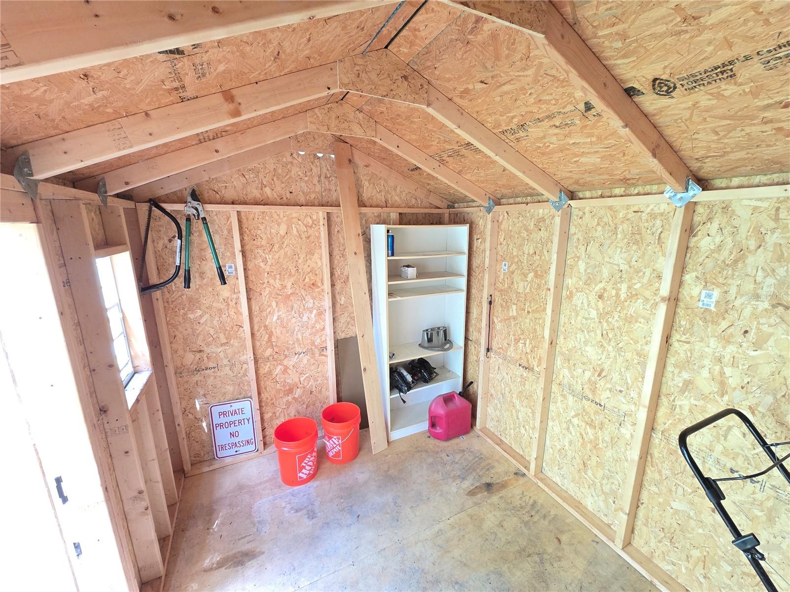 Shed Interior another view