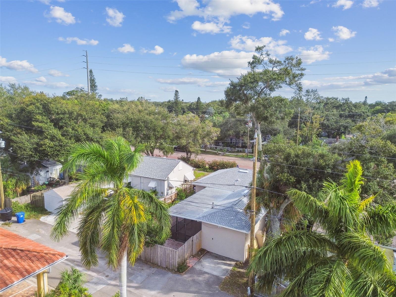 aerial of home