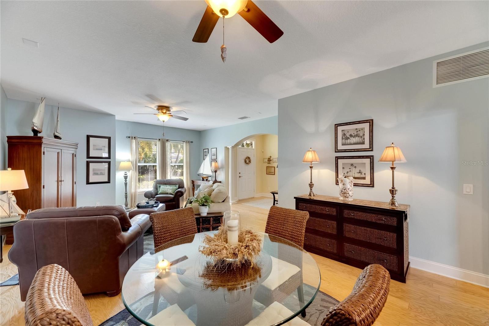 Dining Area to Interior Front Entry View