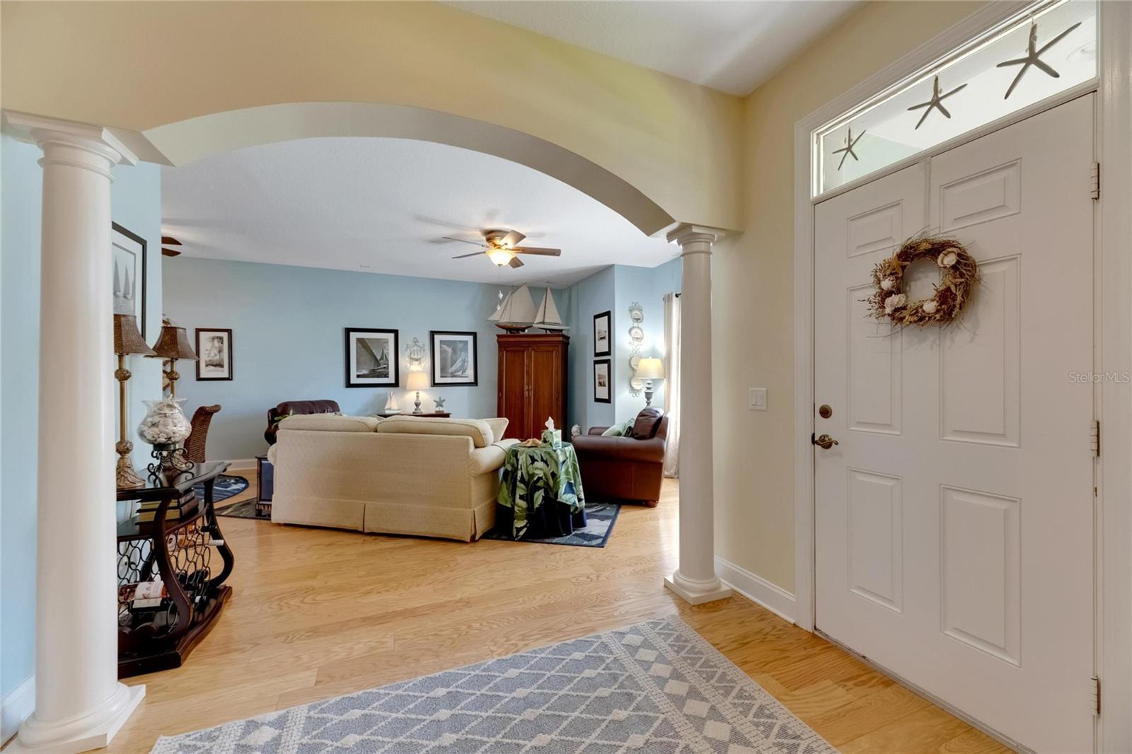 Interior Foyer to Living Room View