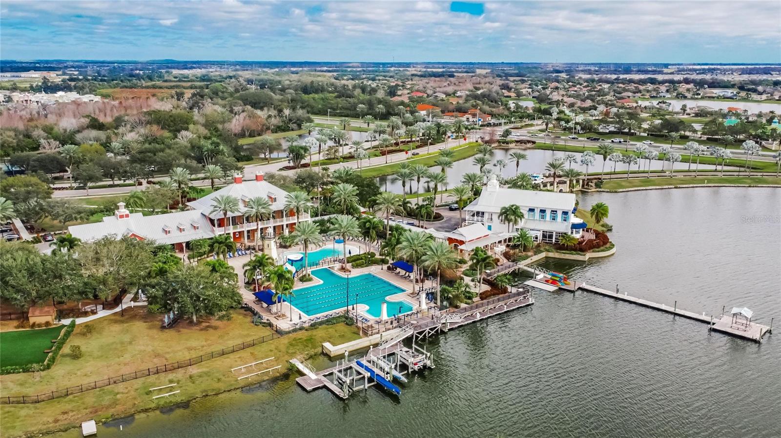 Community Pool Aerial