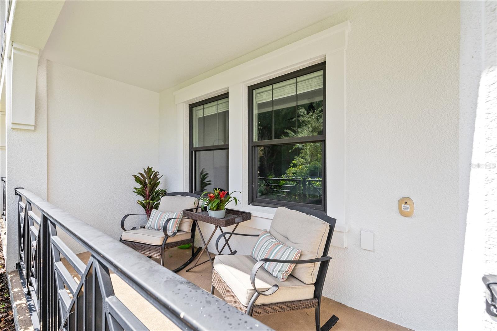 Spacious front porch