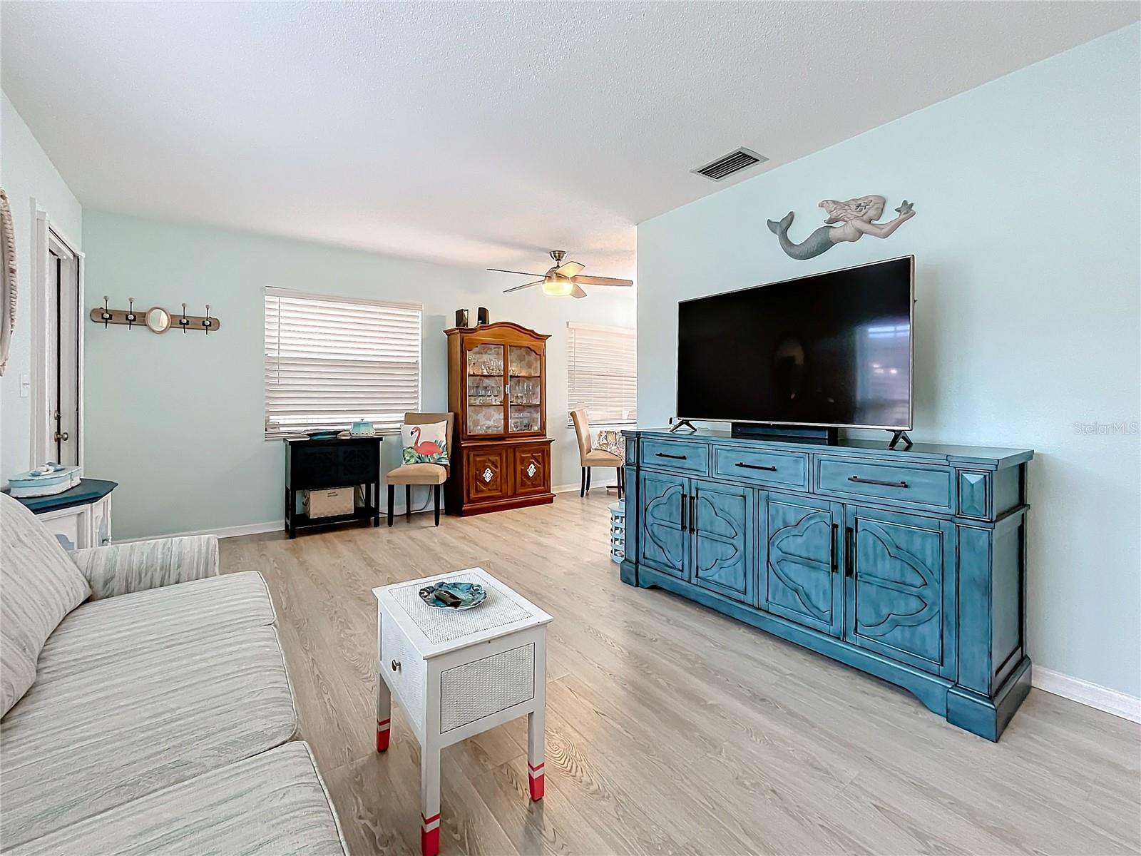 Another view of this spacious and cozy living room