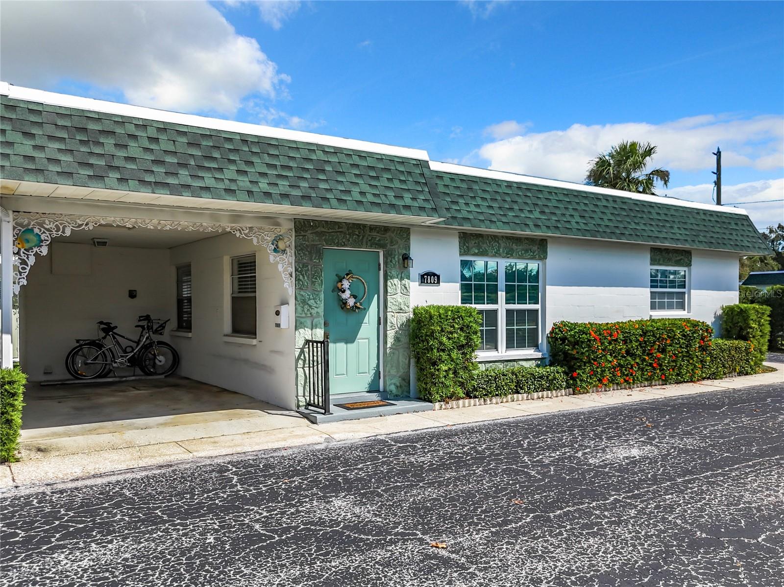 Convenient attached carport