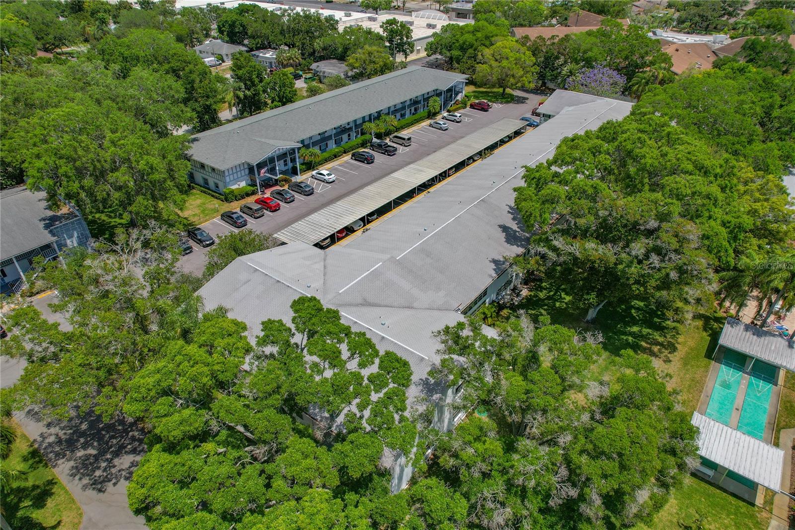 Building and View of Shuffleboard Courts