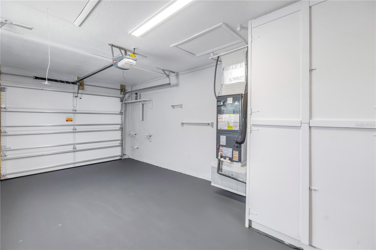 garage with garage door opener