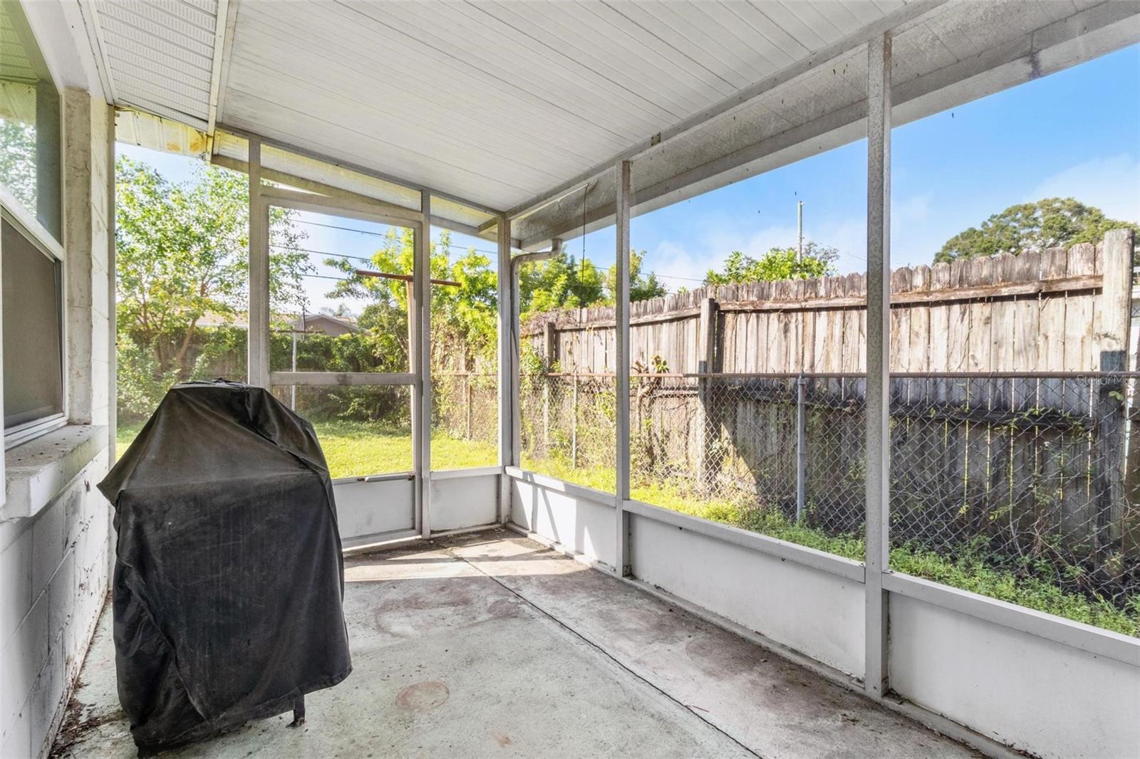 Screened porch