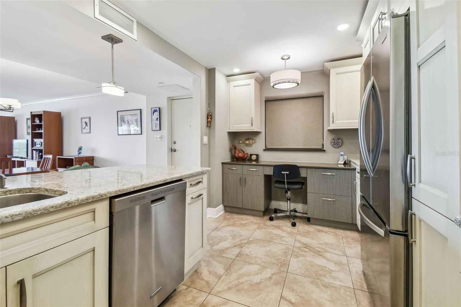 Kitchen - the centerpoint of the condo