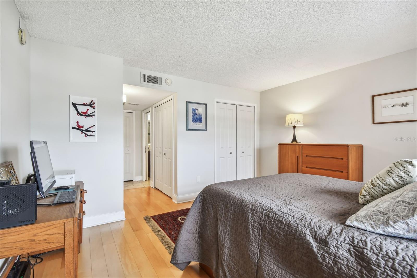 Primary bedroom with plenty of closets