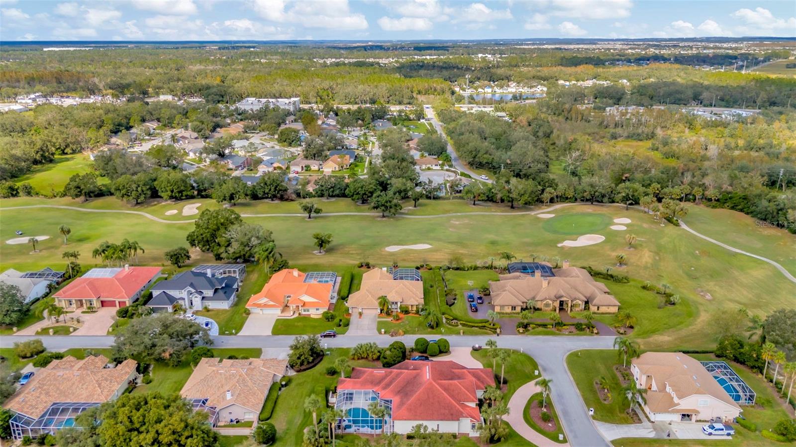 AERIAL VIEW GOLF COURSE