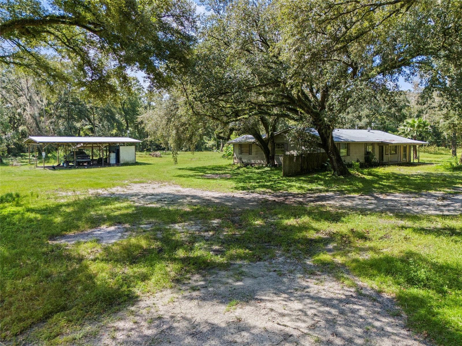 View from side of the house