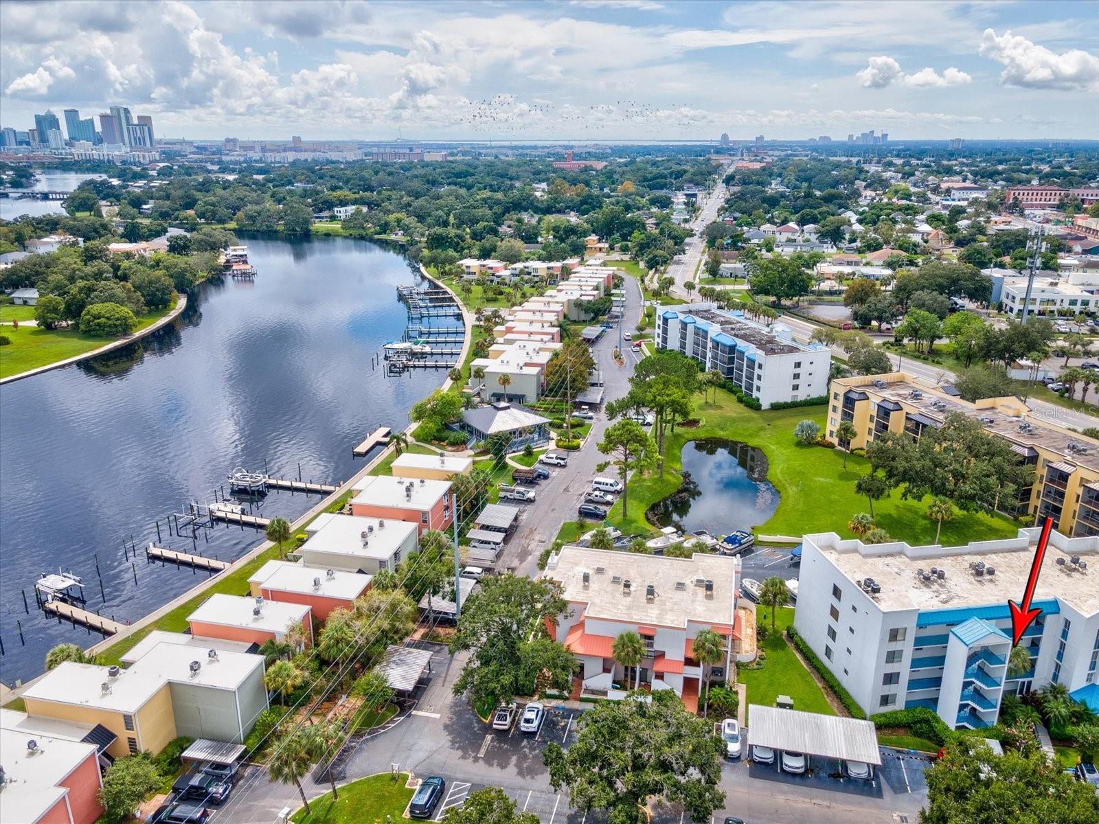 Hillsborough River with views of downtown Tampa