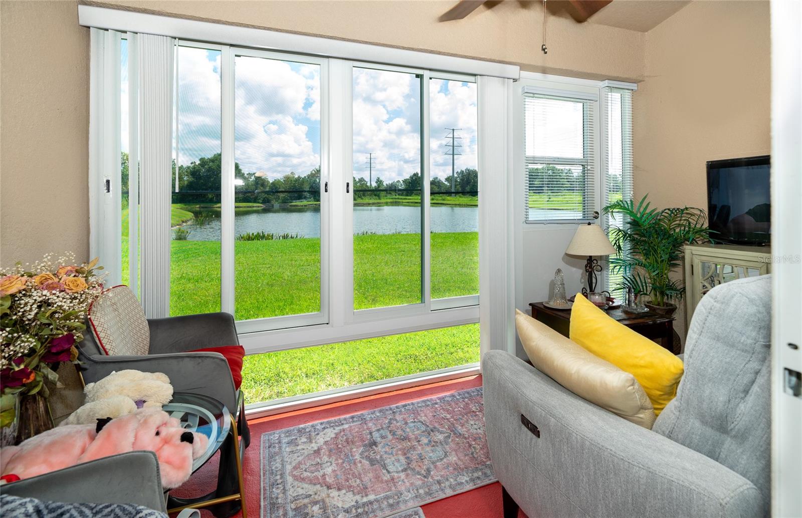 Sunroom w/Pond View