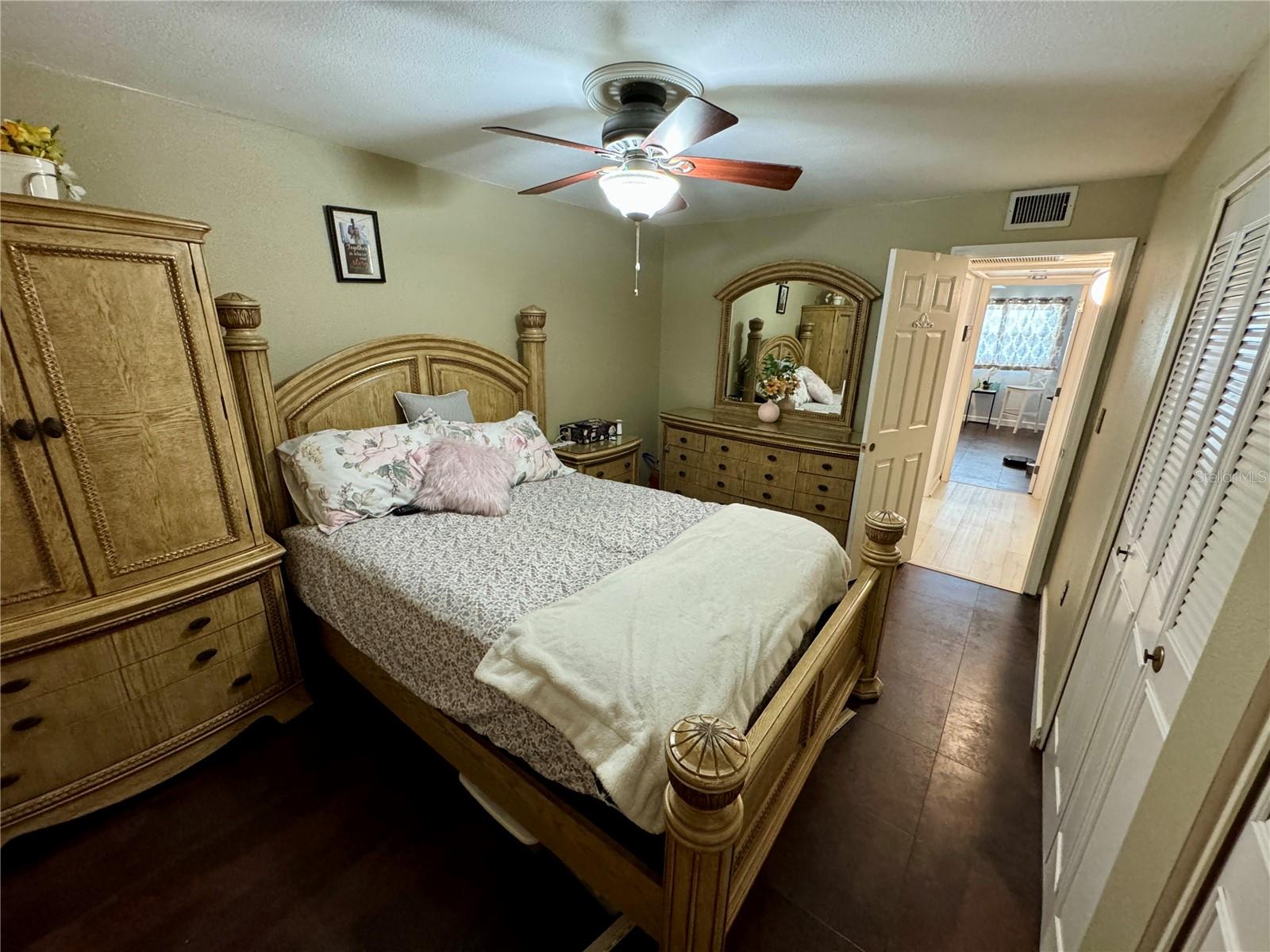 Bedroom looking towards the hall