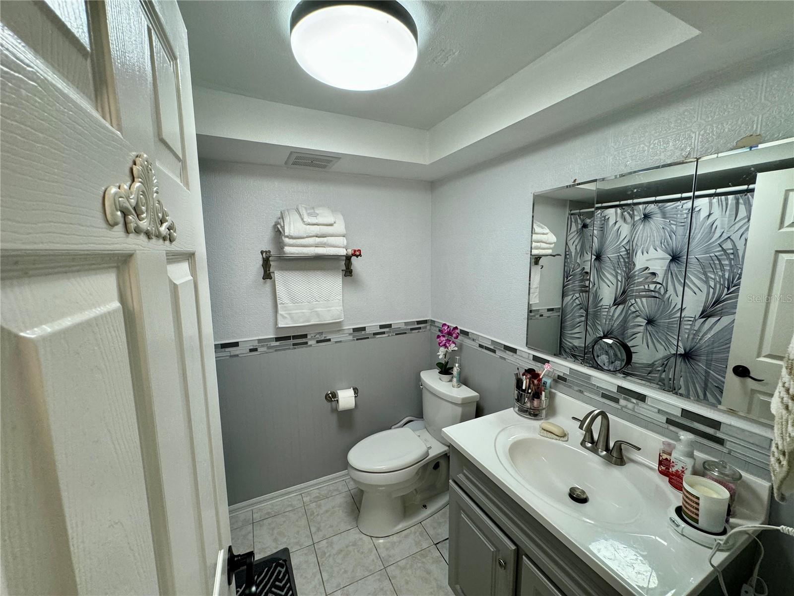 Bathroom with tub/shower combo